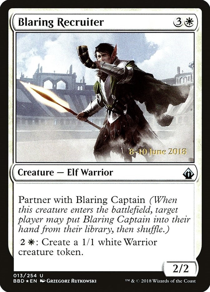 Blaring Recruiter (13) [LARP] - MTG Single