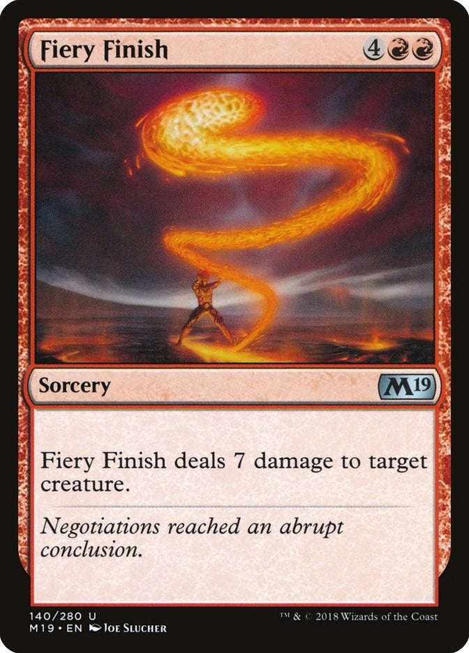 Fiery Finish (140) [M19] - MTG Single