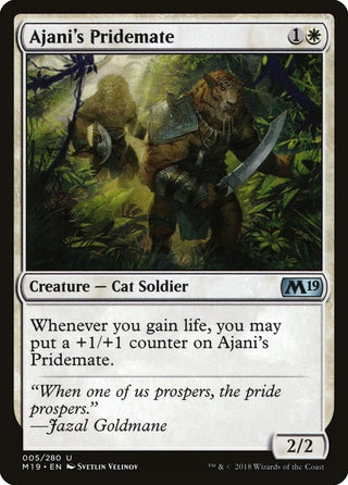 Ajani’s Pridemate (5) [M19] - MTG Single