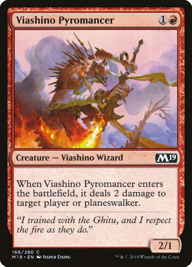 Viashino Pyromancer (166) [M19] - MTG Single