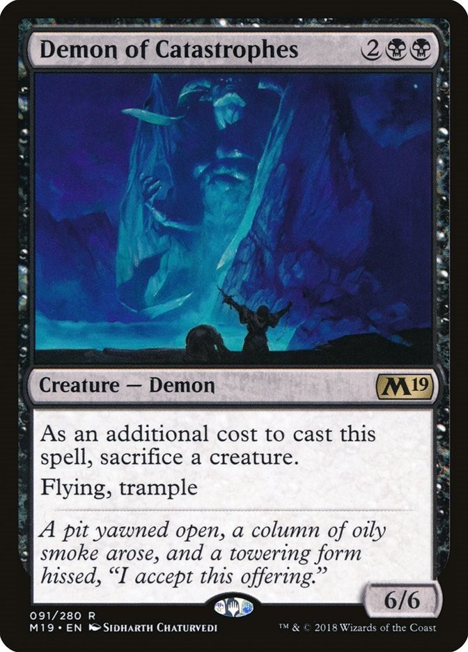 Demon of Catastrophes (91) [M19] - MTG Single
