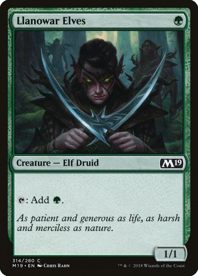 Llanowar Elves (314) [M19] - MTG Single