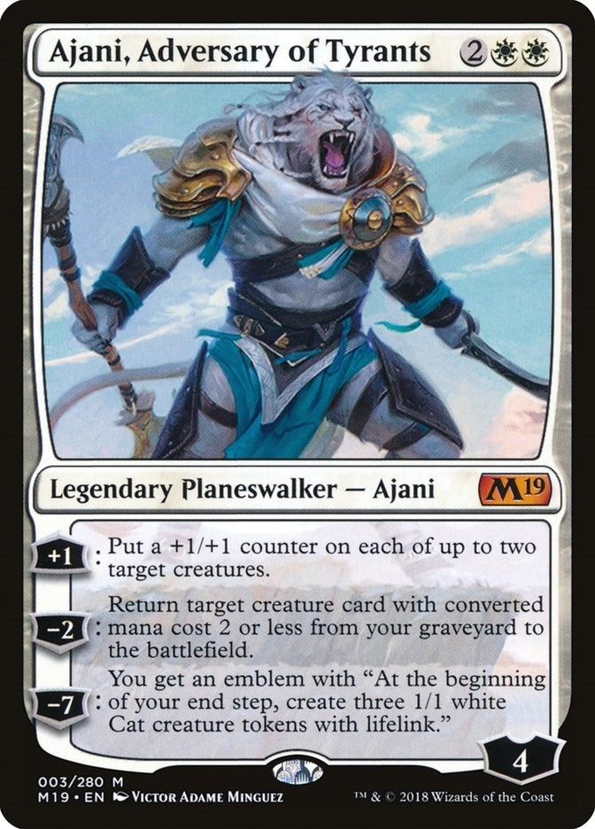 Ajani Adversary of Tyrants (3) [M19] - MTG Single