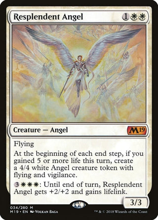 Resplendent Angel (34) [M19] - MTG Single