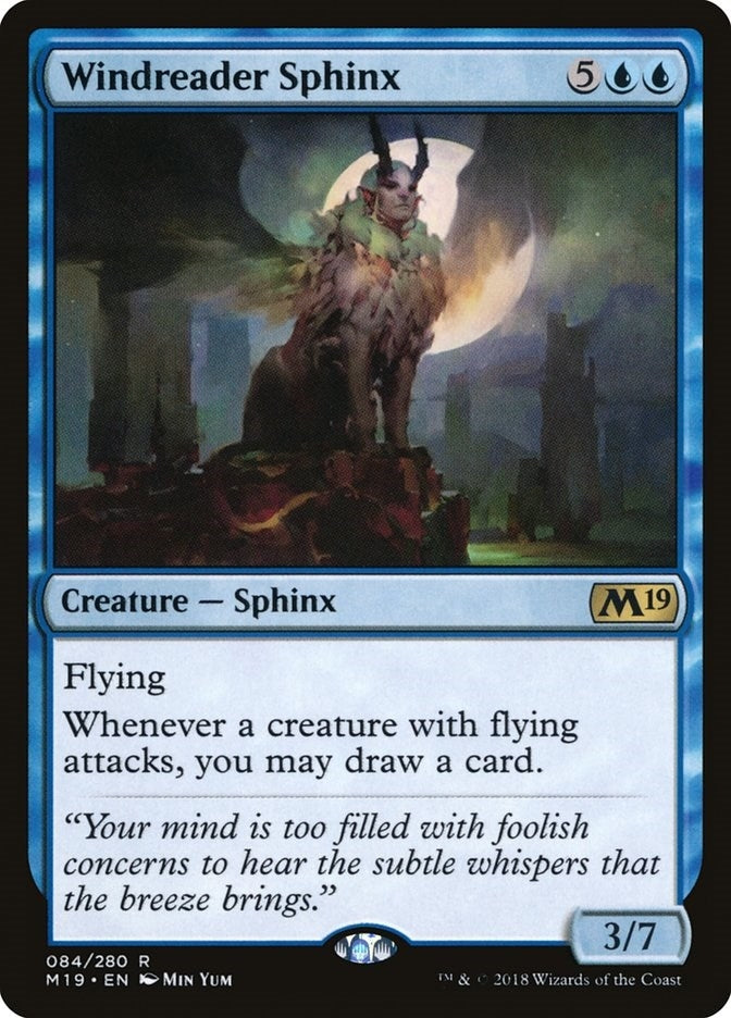 Windreader Sphinx (84) [M19] - MTG Single