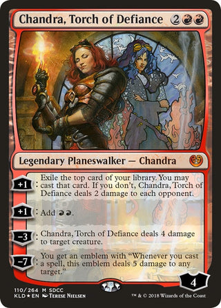 Chandra Torch of Defiance (SDCC 2018 Exclusive) (110) [MEDIA] - MTG Single