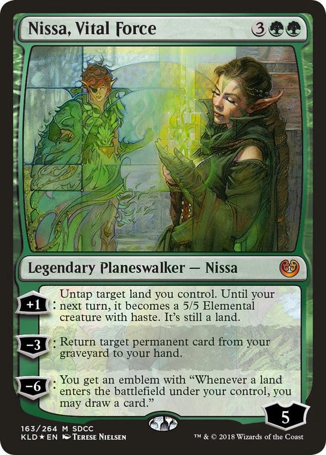 Nissa Vital Force (SDCC 2018 Exclusive) (163) [MEDIA] - MTG Single