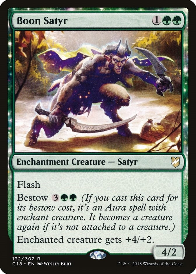 Boon Satyr (132) [C18] - MTG Single