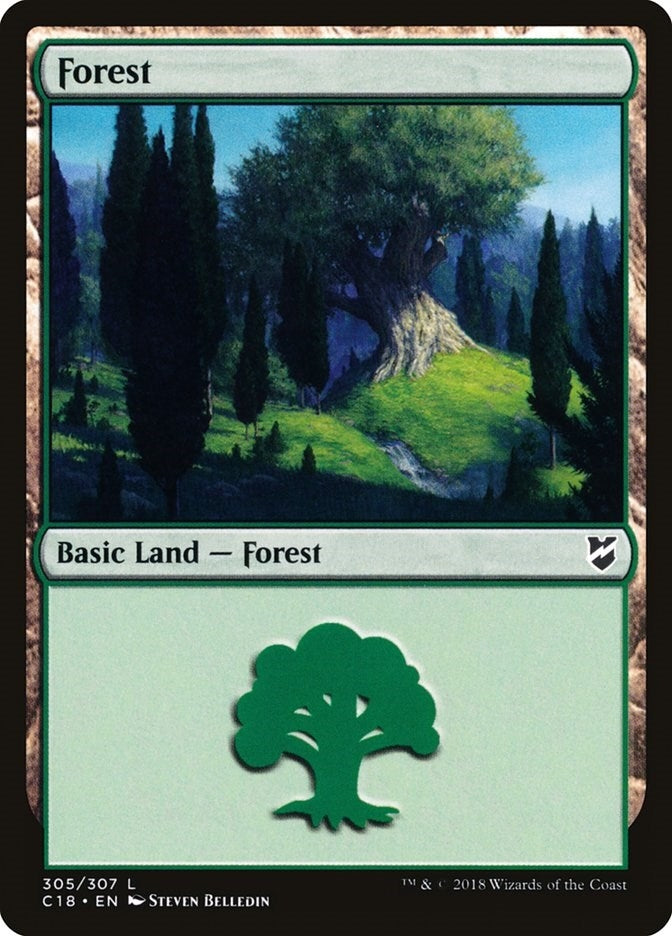 Forest (305) (305) [C18] - MTG Single
