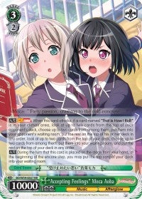 ’Accepting Feelings’ Moca Aoba (54027) [BD/W54] - Weiss Schwarz Single