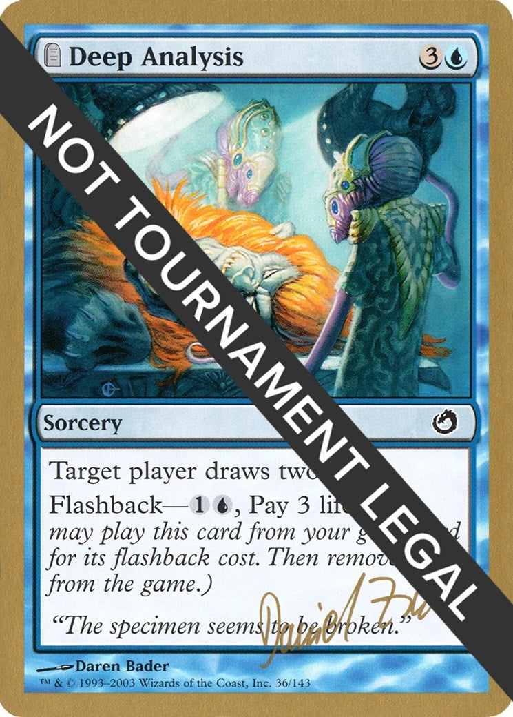 Deep Analysis - 2003 Daniel Zink (TOR) [WCD] - MTG Single