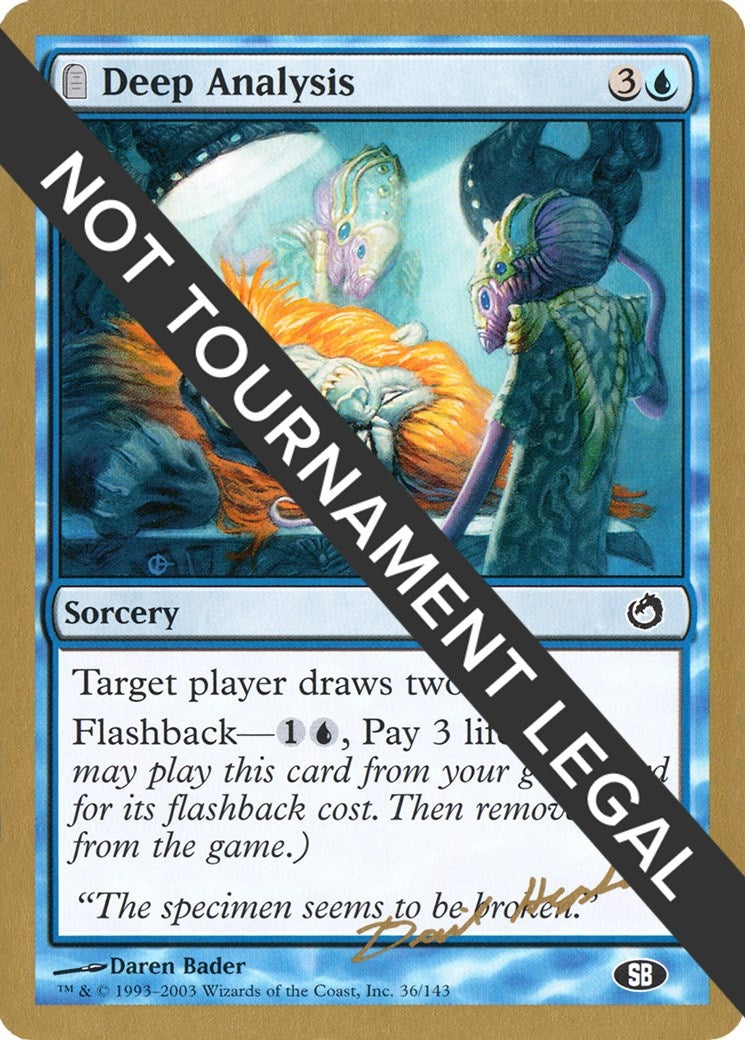 Deep Analysis - 2003 Dave Humpherys (TOR) (SB) [WCD] - MTG Single