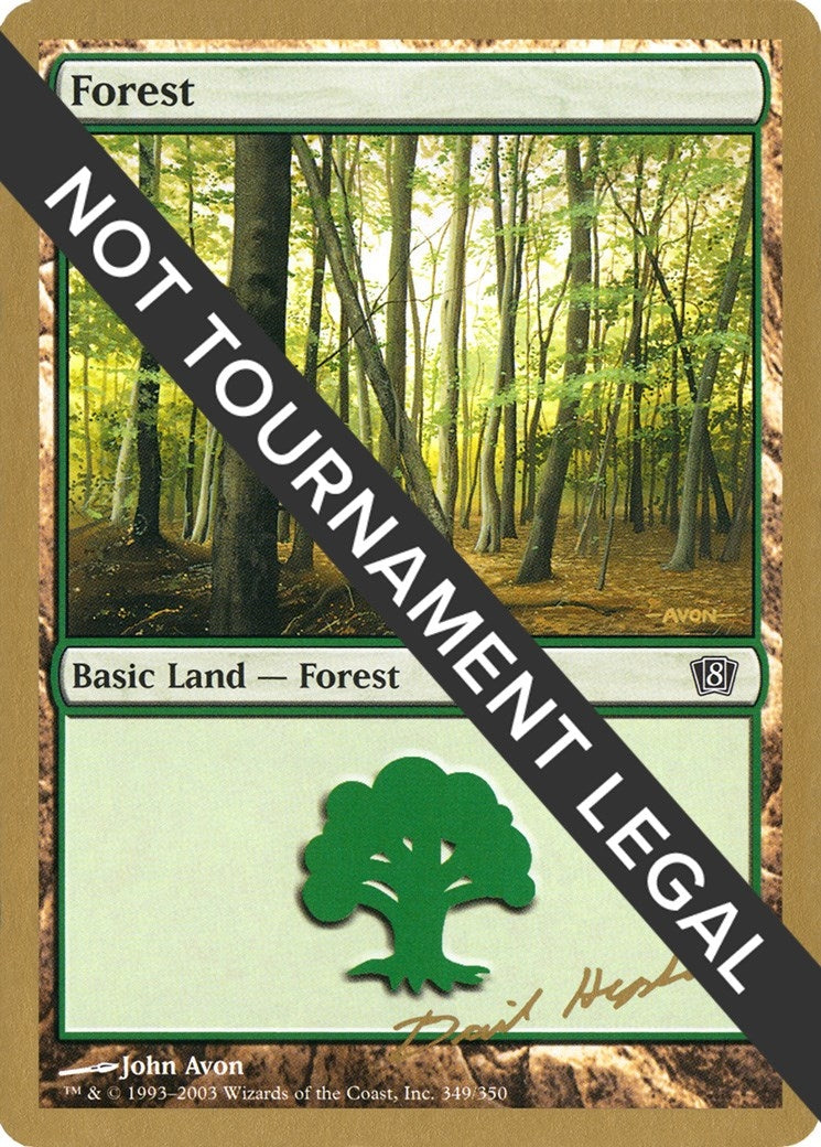 Forest (349) - 2003 Dave Humpherys (8ED) [WCD] - MTG Single