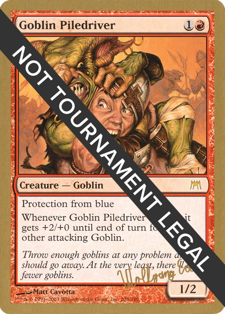 Goblin Piledriver - 2003 Wolfgang Eder (ONS) [WCD] - MTG Single
