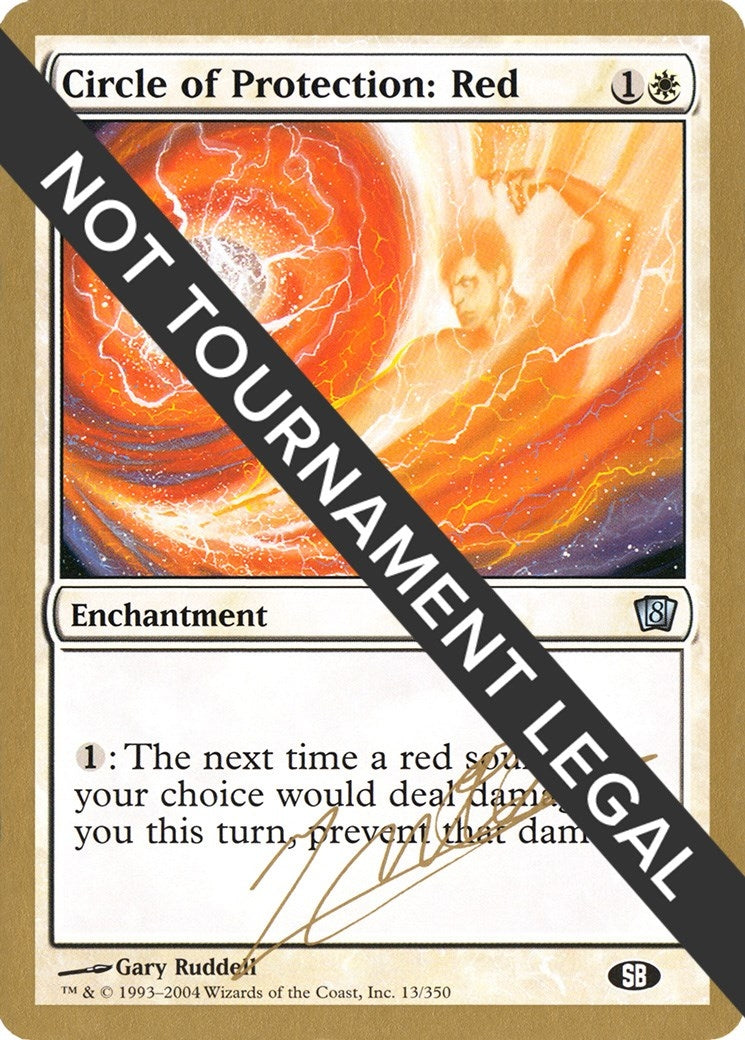 Circle of Protection: Red - 2004 Julien Nuijten (8ED) (SB) [WCD] - MTG Single