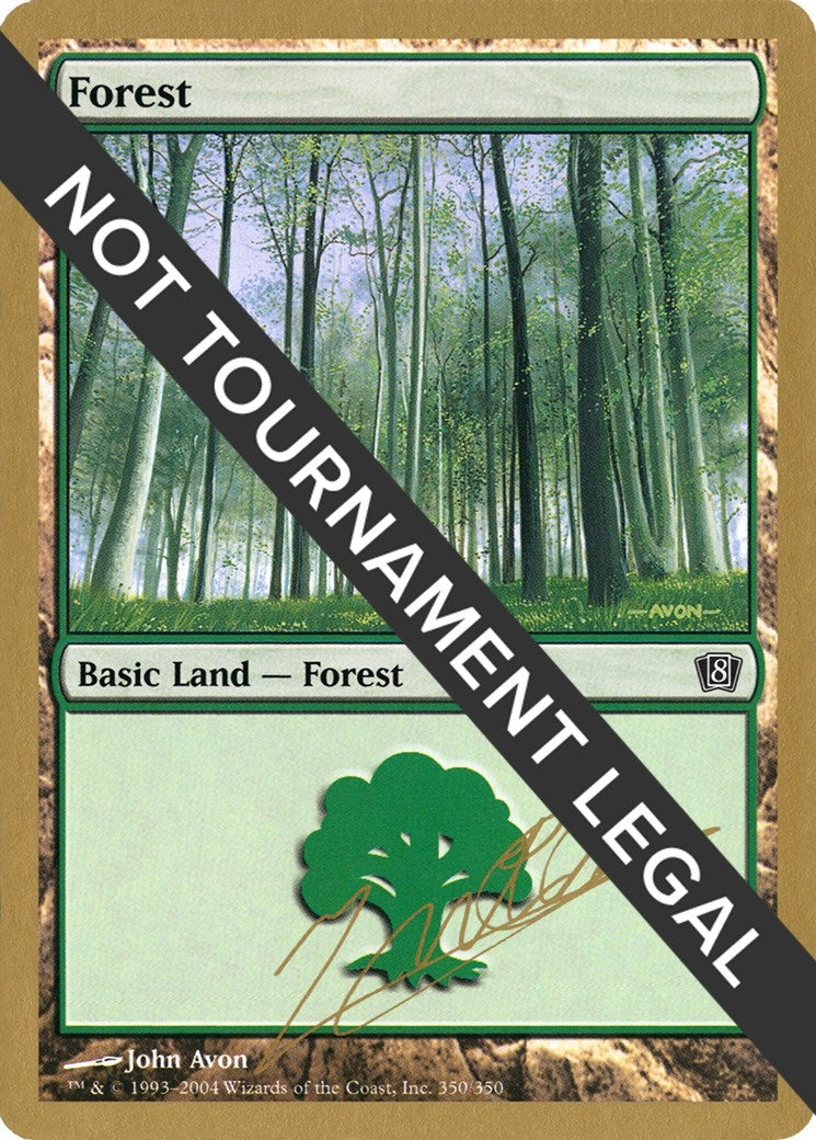 Forest (350) - 2004 Julien Nuijten (8ED) [WCD] - MTG Single