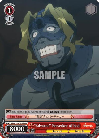 ’Advance’ Berserker of Red (5305) [APO/S53] - Weiss Schwarz Single