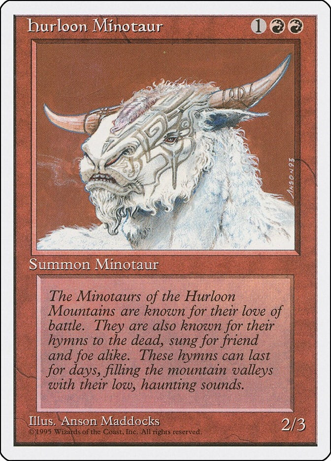 Hurloon Minotaur [4ED] - MTG Single