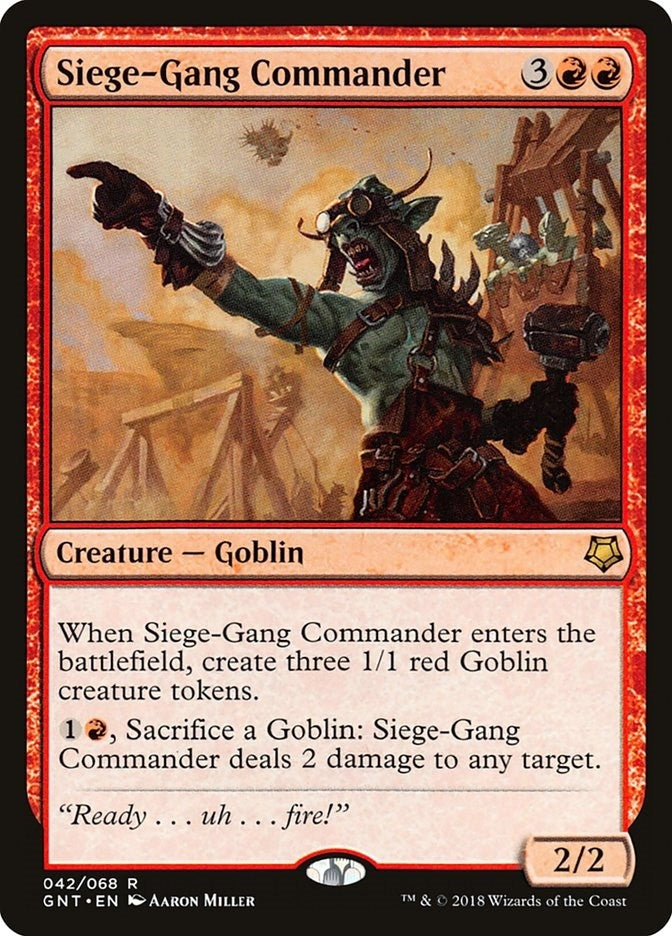 Siege-Gang Commander (42) [GNT] - MTG Single