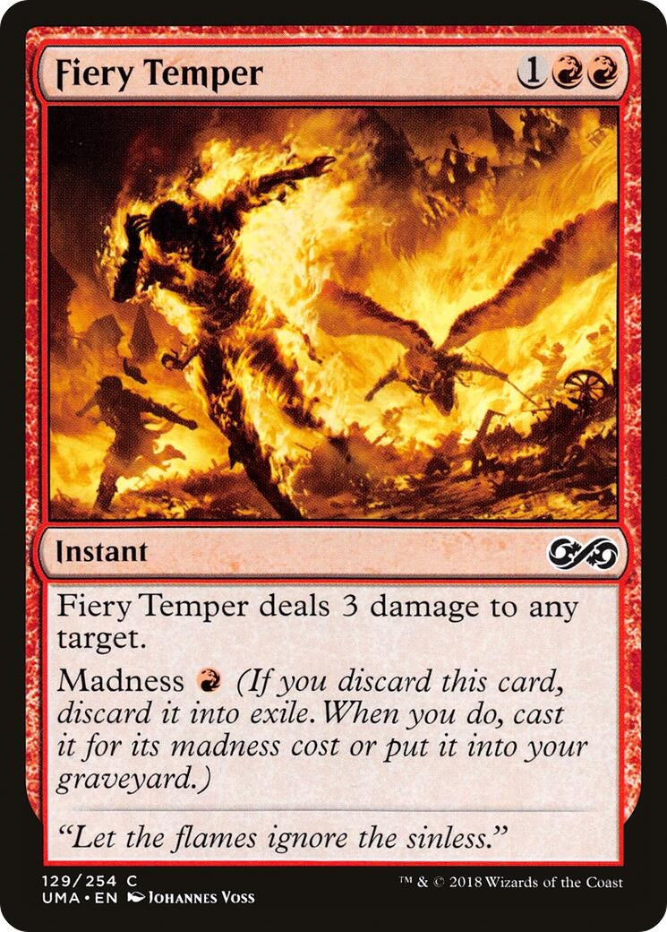 Fiery Temper (129) [UMA] - MTG Single