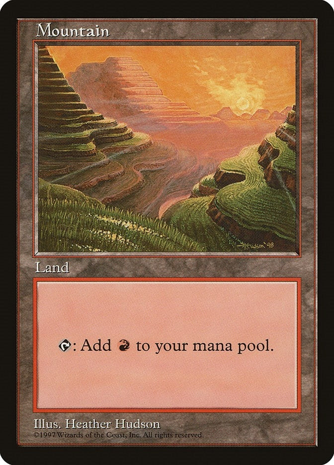 Mountain - Red Pack (Hudson) [APAC] - MTG Single