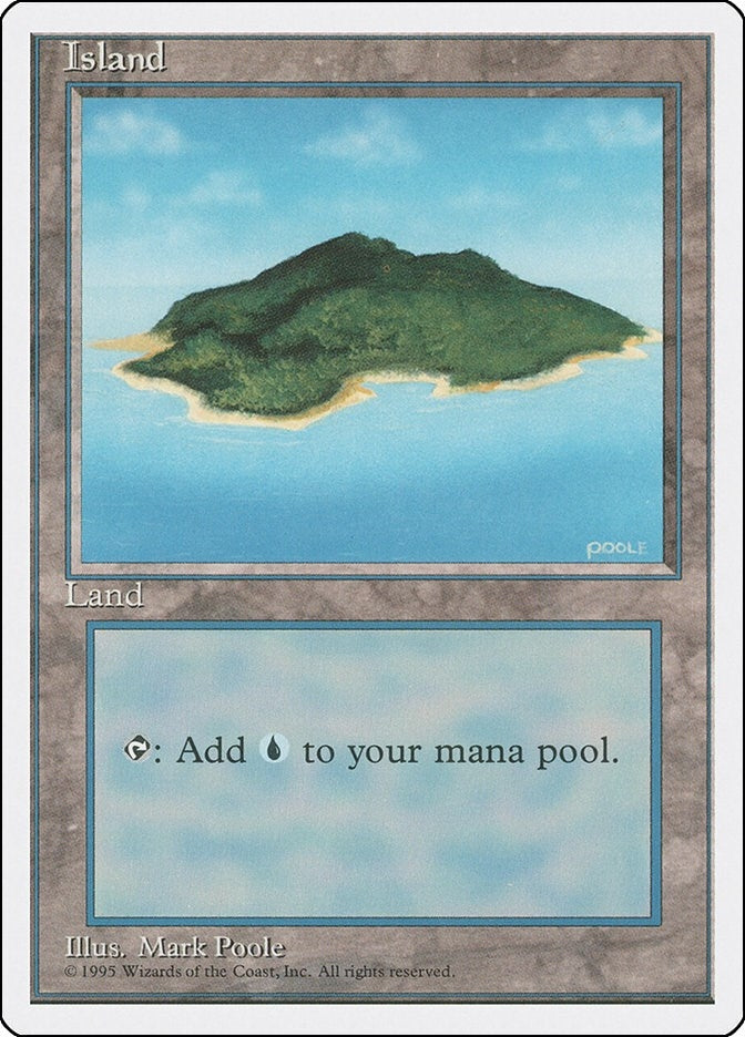 Island (B) (178) [4ED] - MTG Single