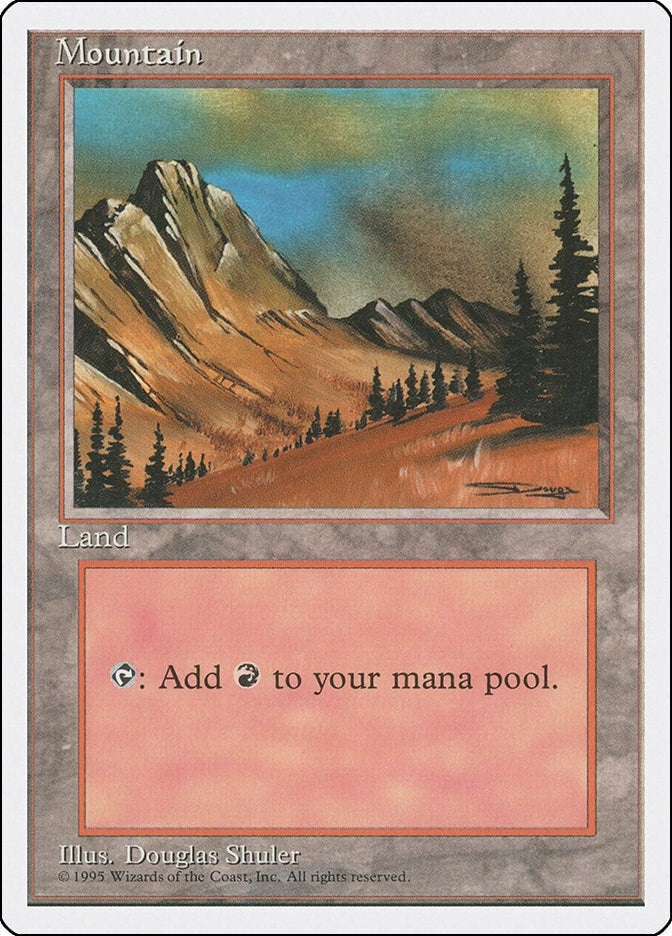 Mountain (C) (182) [4ED] - MTG Single