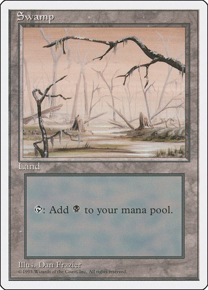 Swamp (B) (190) [4ED] - MTG Single