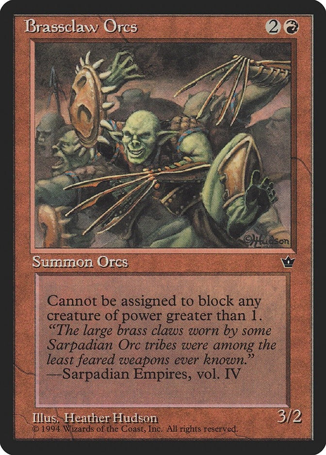 Brassclaw Orcs (Claws) [FEM] - MTG Single