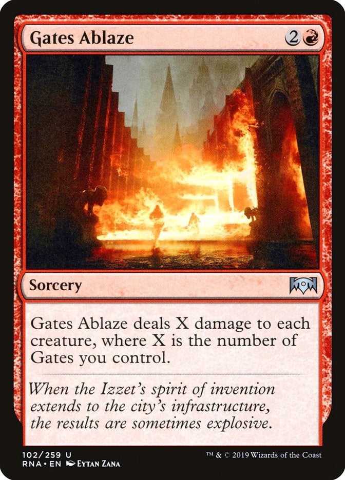 Gates Ablaze (102) [RNA] - MTG Single