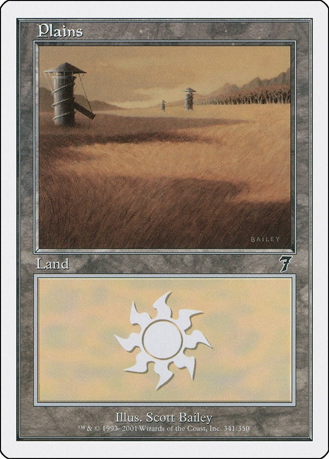 Plains (341) (341) [7ED] - MTG Single