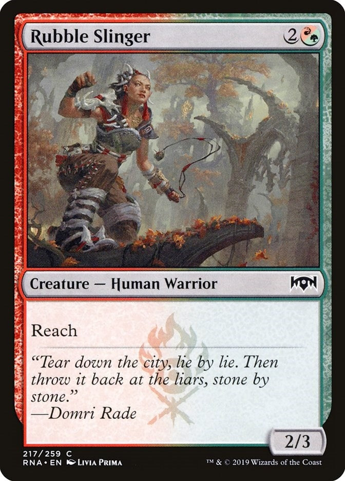 Rubble Slinger (217) [RNA] - MTG Single