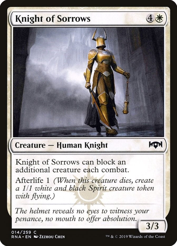 Knight of Sorrows (14) [RNA] - MTG Single