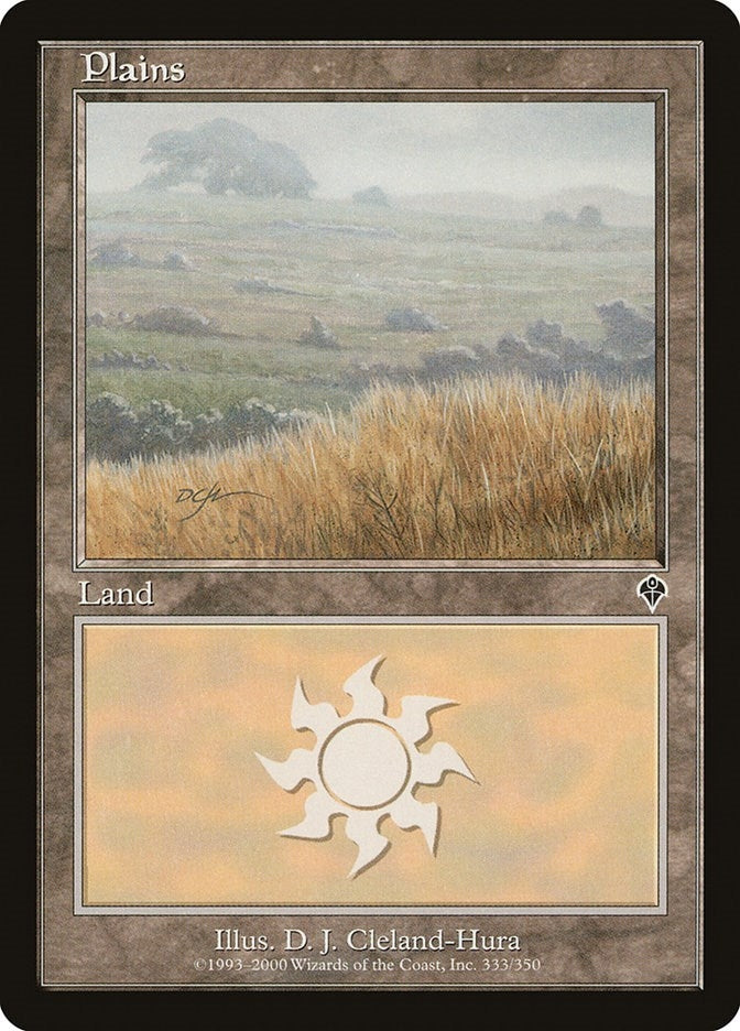 Plains (333) (333) [INV] - MTG Single