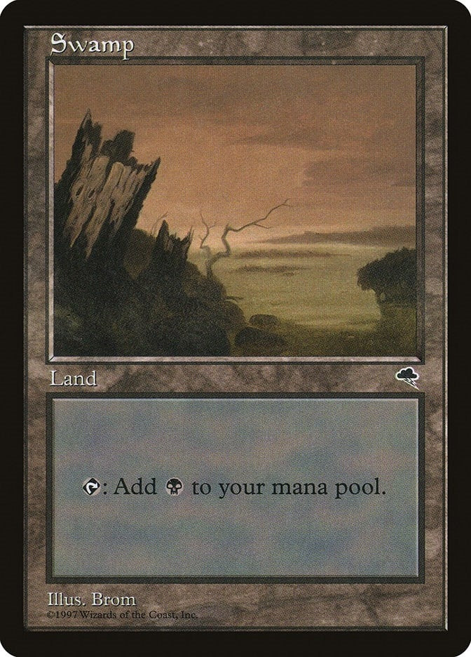 Swamp (Vertical Log) (339) [TMP] - MTG Single