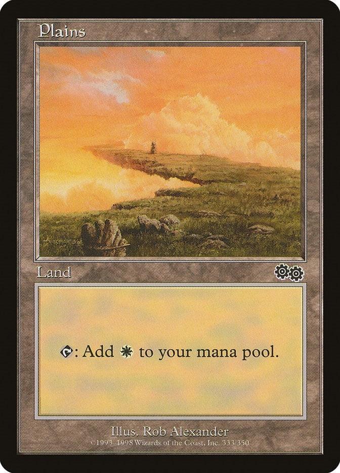 Plains (333) (333) [USG] - MTG Single