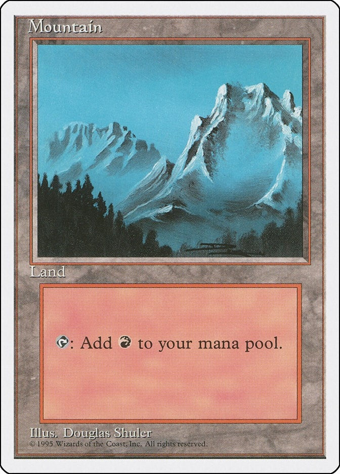 Mountain (B) (184) [4ED] - MTG Single