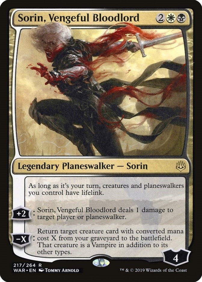 Sorin Vengeful Bloodlord (217) [WAR] - MTG Single