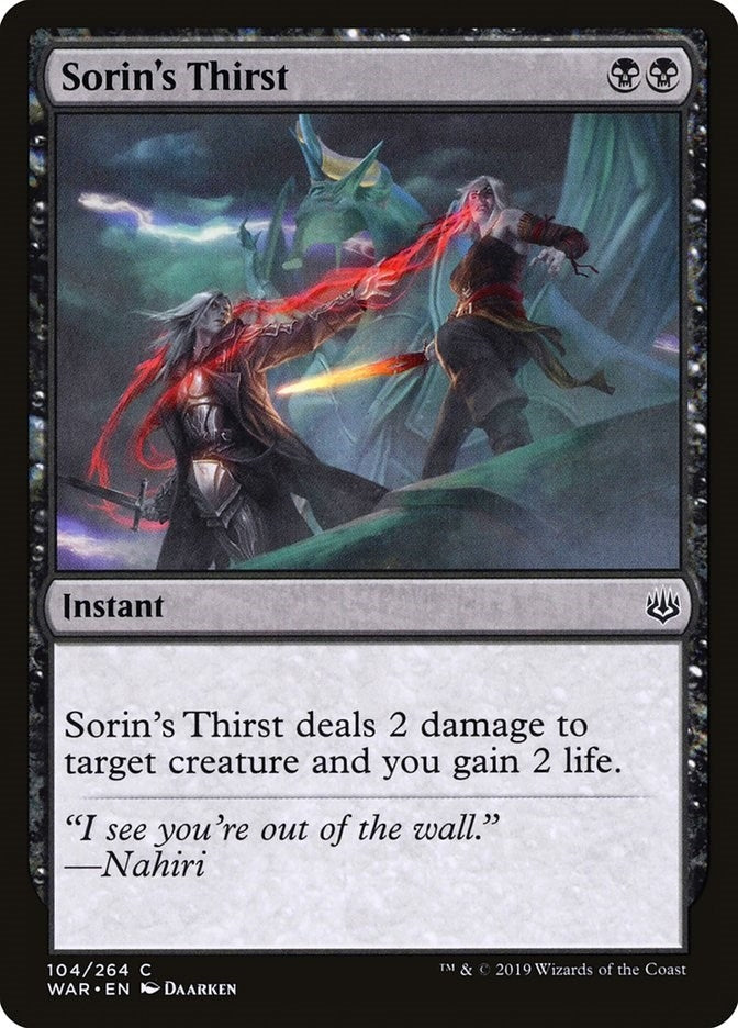 Sorin’s Thirst (104) [WAR] - MTG Single