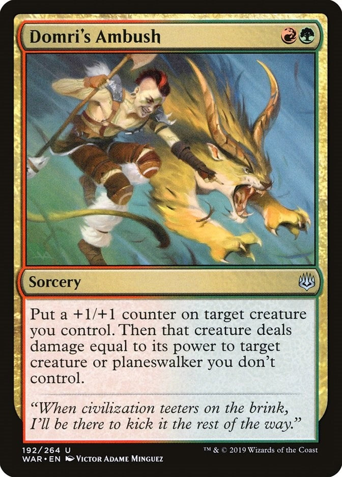 Domri’s Ambush (192) [WAR] - MTG Single