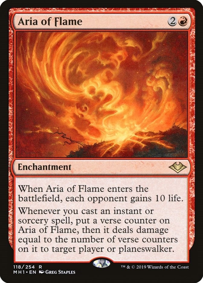 Aria of Flame (118) [MH1] - MTG Single