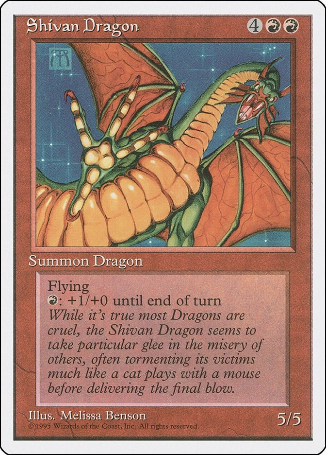 Shivan Dragon [4ED] - MTG Single