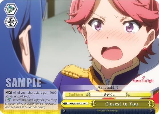 Closest to You (56032) [RSL/S56] - Weiss Schwarz Single