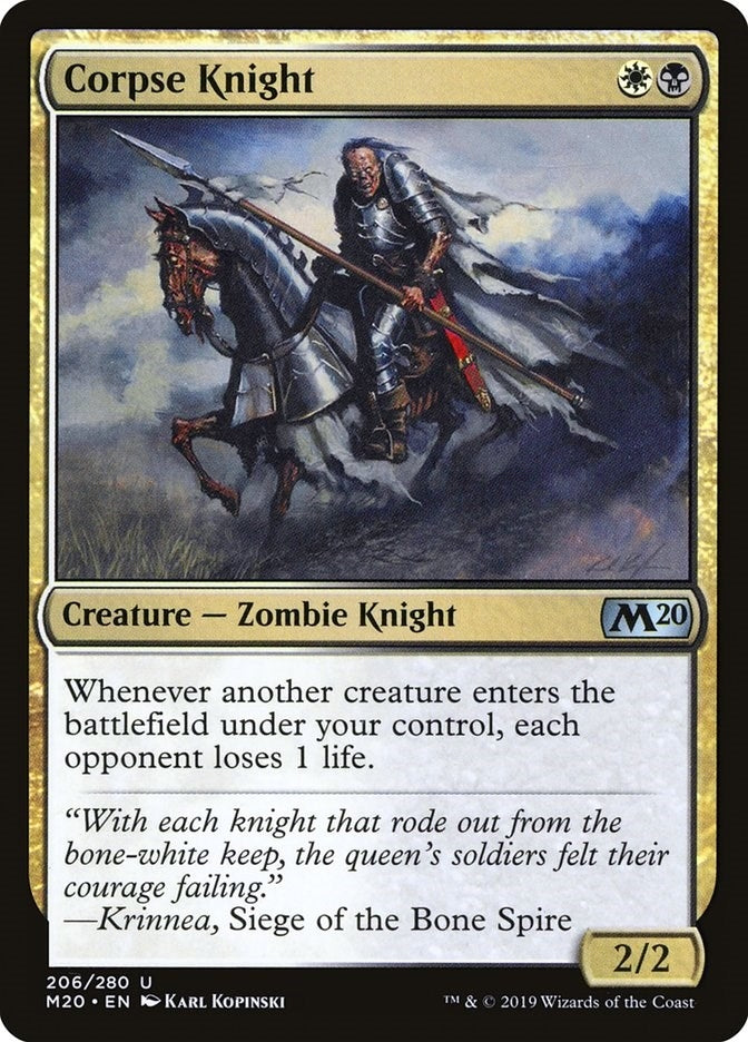 Corpse Knight (206) [M20] - MTG Single