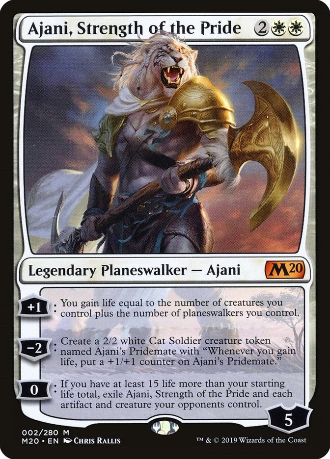 Ajani Strength of the Pride (2) [M20] - MTG Single