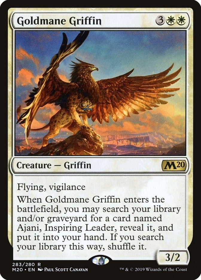 Goldmane Griffin (283) [M20] - MTG Single