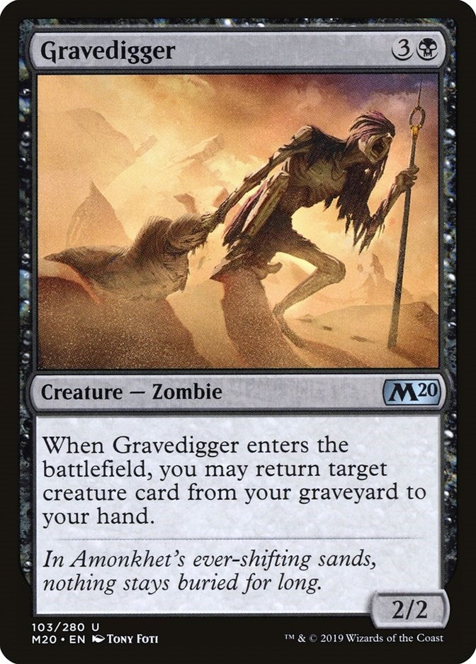 Gravedigger (103) [M20] - MTG Single