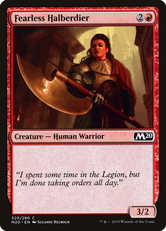 Fearless Halberdier (329) [M20] - MTG Single
