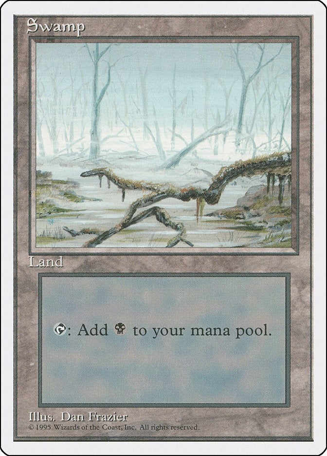 Swamp (A) (192) [4ED] - MTG Single