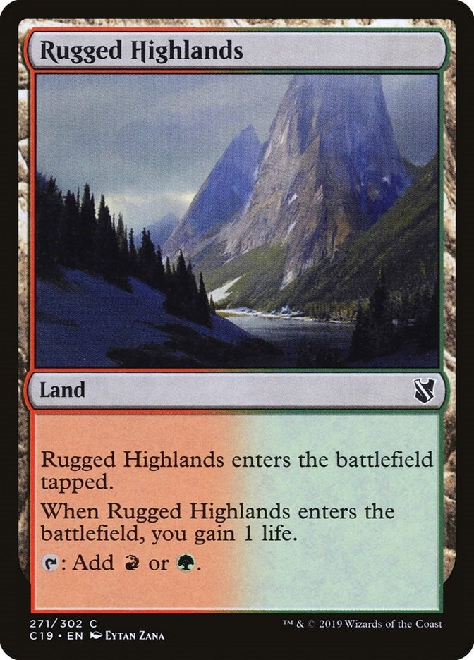 Rugged Highlands (271) [C19] - MTG Single